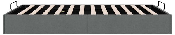 Otomanski krevet Tamnosiva 153 x 203 cm Tkanina - Tamnosiva / 153 x 203 cm