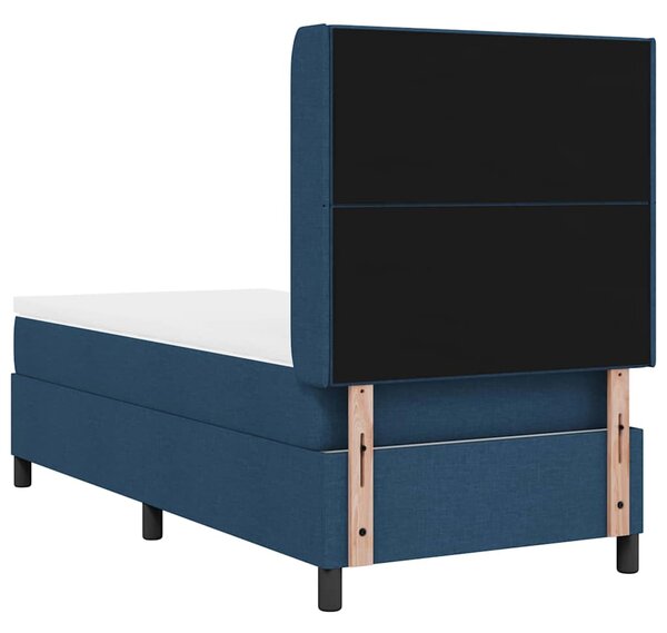 Krevet s opruga kutije s jastukom Plava 200 x 80 cm tkanina - Plava / 200 x 80 cm