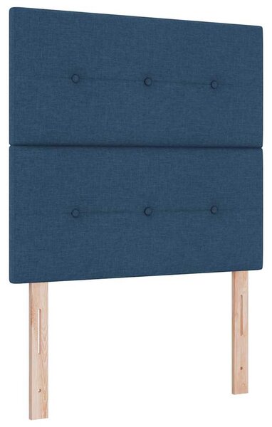 Krevet s opruga kutije s jastukom Plava 200 x 80 cm tkanina - Plava / 200 x 80 cm
