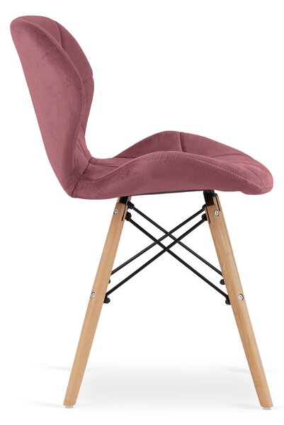 Stolica Lago - Velvet rose - 1 komad