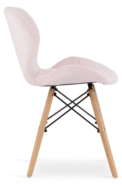 Stolica Lago - Velvet pink - 1 komad