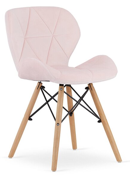 Stolica Lago - Velvet pink - 1 komad