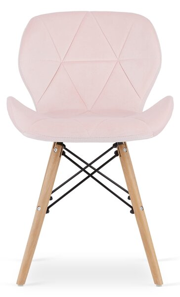 Stolica Lago - Velvet pink - 1 komad