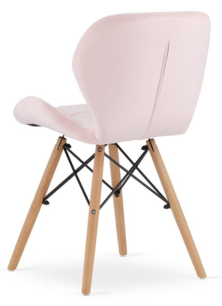 Stolica Lago - Velvet pink - 1 komad