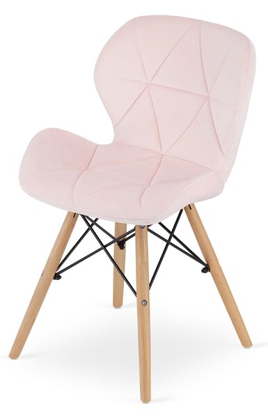 Stolica Lago - Velvet pink - 1 komad