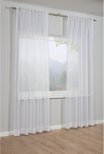 Bijela zavjesa 245x300 cm Voile Uni - Gardinia