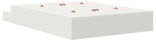 Krevet s ladicama s ladicama Bijelo 140 cm Konstruirano drvo - Bijela / 140 cm
