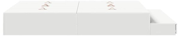 Krevet s ladicama s ladicama Bijelo 140 cm Konstruirano drvo - Bijela / 140 cm