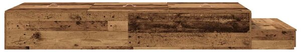Krevet s ladicama s ladicama Staro drvo 80 cm Konstruirano drvo - Smeđa / 80 cm