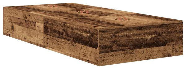 Krevet s ladicama Staro drvo 70 x 190 cm Konstruirano drvo - Smeđa / 70 x 190 cm