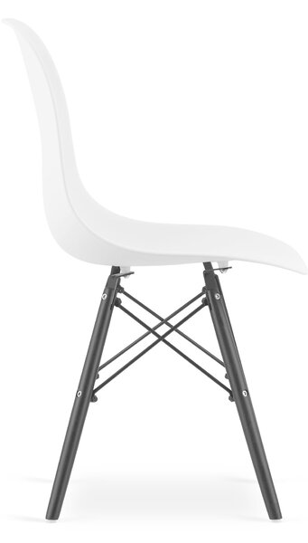 Stolica Oslo - White on black - 1 komad