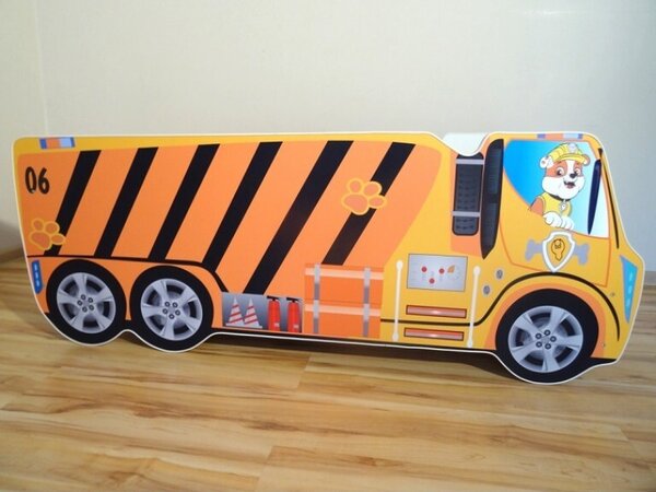 Dječji krevetić - Kamion Paw Patrol Rubble 140x70cm