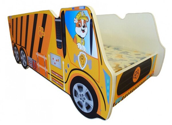 Dječji krevetić - Kamion Paw Patrol Rubble 140x70cm