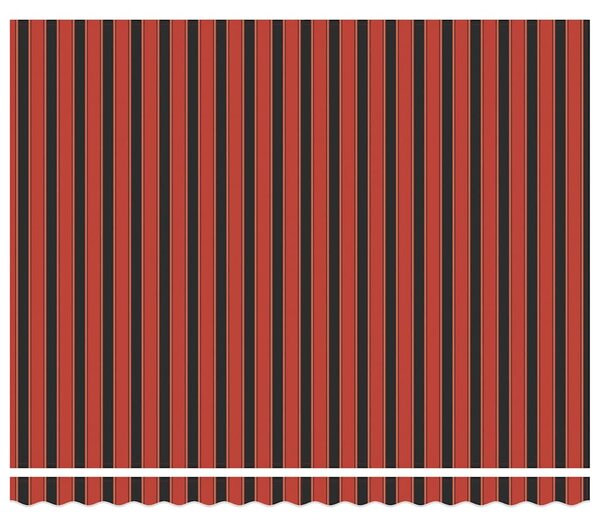 Skrovita tenda narančasta i smeđa 400 × 300 cm Tkanina i čelik - Narančasta / 400 × 300 cm
