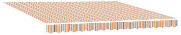 Skrovita tenda Šareni 400 × 300 cm Poliester i aluminij - Višebojno / 400 × 300 cm