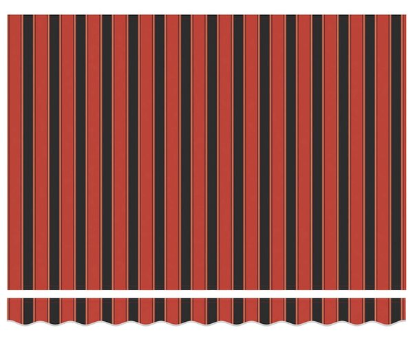 Nadstrešnica Narančasta i smeđa 350 x 250 x 165 cm Poliester - Narančasta / 350 x 250 x 165 cm