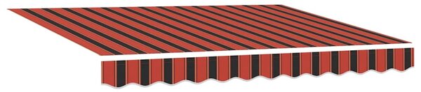Nadstrešnica Narančasta i smeđa 350 x 250 x 165 cm Poliester - Narančasta / 350 x 250 x 165 cm