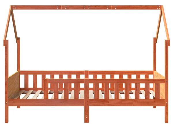 Okvir kreveta za dječju kućicu voštano smeđi 80x200 cm borovina - Smeđa / 80 x 200 cm