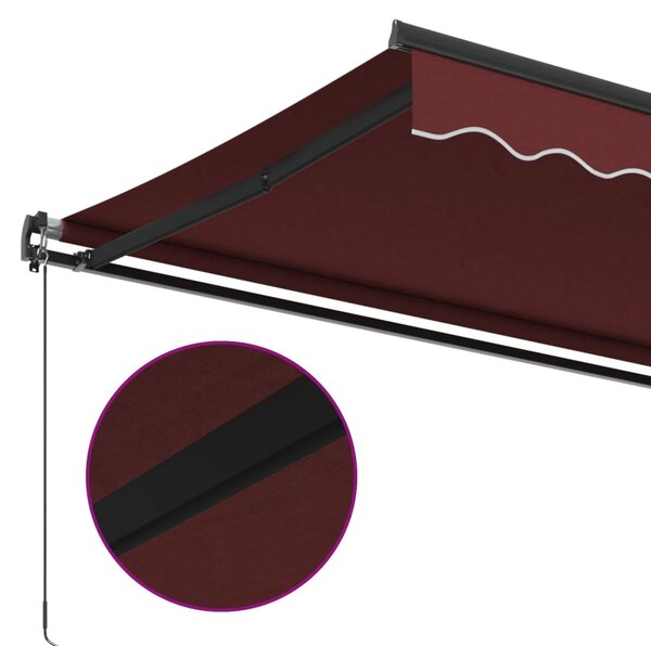 Tenda na ručno uvlačenje bordo 400 x 350 cm - Bordo / 400 x 350 cm