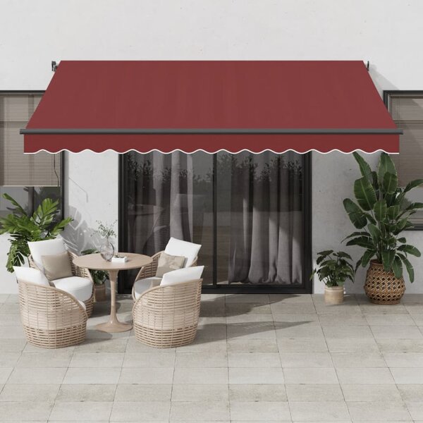 Tenda na ručno uvlačenje bordo 400 x 350 cm - Bordo / 400 x 350 cm