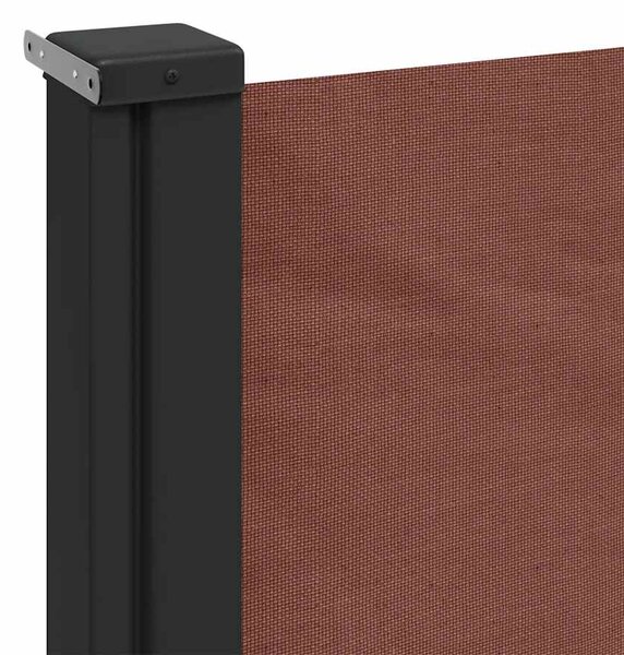 Bočna tenda na uvlačenje smeđa 160x600 cm - Smeđa / 160 x 600 cm