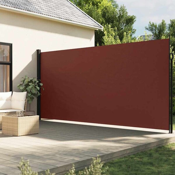 Bočna tenda na uvlačenje smeđa 200 x 500 cm - Smeđa / 200 x 500 cm