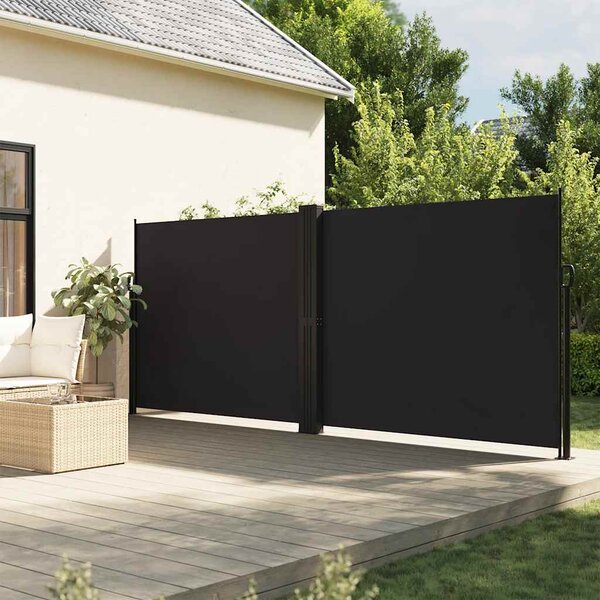 Bočna tenda na uvlačenje crna 160 x 1200 cm - Crna / 160 x 1200 cm