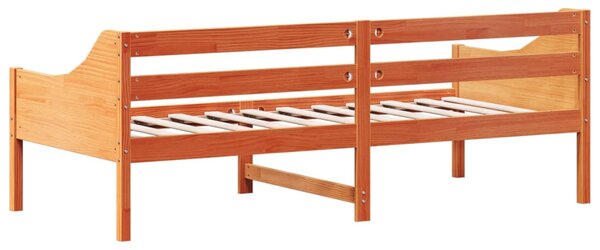 Dnevni krevet bez madraca voštano smeđi 100x200 cm od borovine - Smeđa / 100 x 200 cm