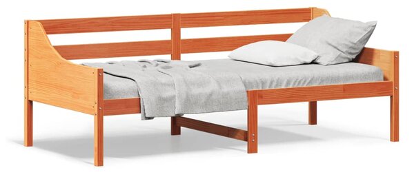 Dnevni krevet bez madraca voštano smeđi 100x200 cm od borovine - Smeđa / 100 x 200 cm