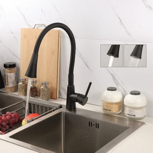 Slavina za sudoper Inter Ceramic havana mat crna