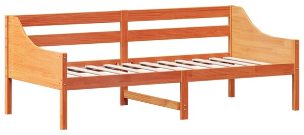 Dnevni krevet bez madraca voštano smeđi 100x200 cm od borovine - Smeđa / 100 x 200 cm