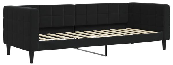Dnevni krevet crni 80 x 200 cm baršunasti - Crna / 80 x 200 cm