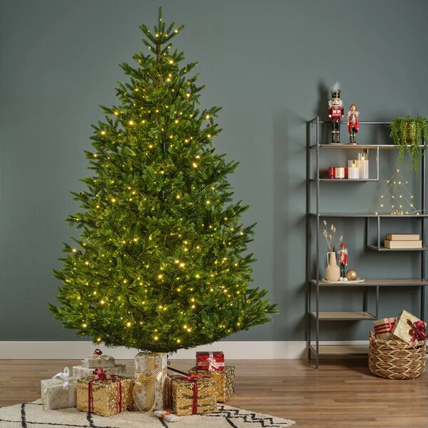 Umjetno božićno drvce Nordmann 210cm sa 900LED lampicama - 201 - 230 cm - Sa lampicama - 131 do 160cm