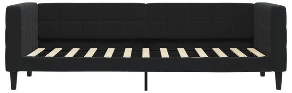 Dnevni krevet crni 80 x 200 cm baršunasti - Crna / 80 x 200 cm