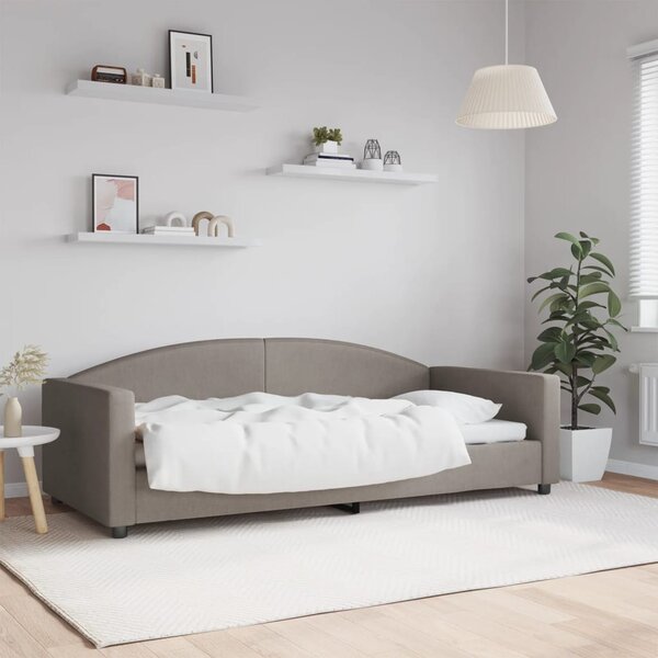 Dnevni krevet smeđesivi 90 x 200 cm od tkanine - Tupe / 90 x 200 cm