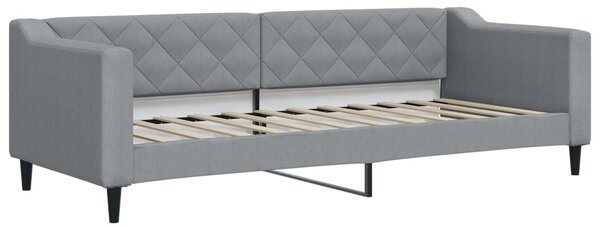 Dnevni krevet svjetlosivi 80 x 200 cm od tkanine - Siva / 80 x 200 cm