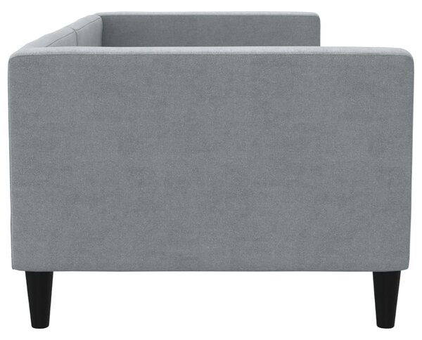 Dnevni krevet svjetlosivi 80 x 200 cm od tkanine - Siva / 80 x 200 cm