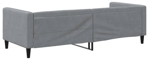 Dnevni krevet svjetlosivi 80 x 200 cm od tkanine - Siva / 80 x 200 cm