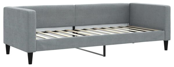 Dnevni krevet svjetlosivi 80 x 200 cm od tkanine - Siva / 80 x 200 cm
