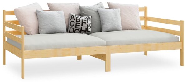 Dnevni krevet od masivne borovine 90 x 200 cm - Smeđa / 90 x 200 cm