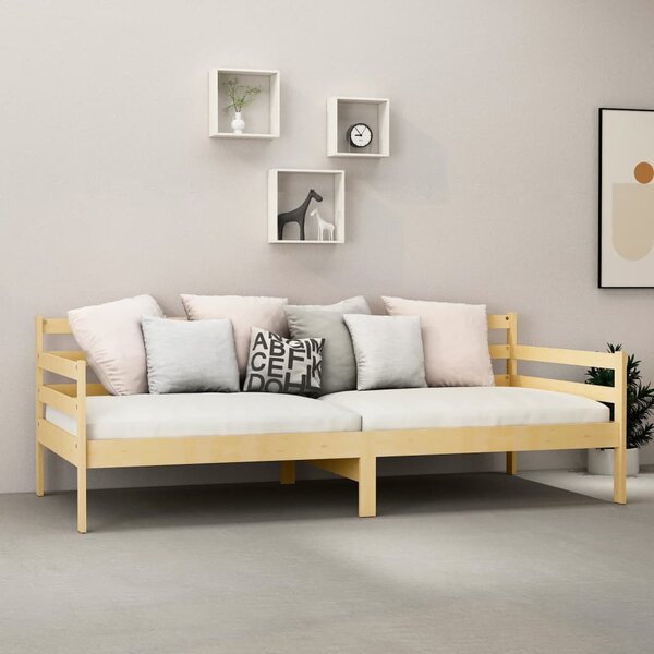 Dnevni krevet od masivne borovine 90 x 200 cm - Smeđa / 90 x 200 cm