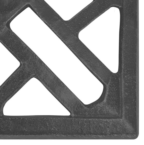 Stalak za suncobran crni 44 x 44 x 31 cm od lijevanog željeza - Crna / 44 x 44 x 31 cm