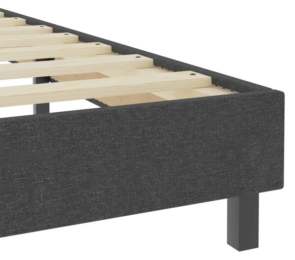 Krevet od tkanine s oprugama tamnosivi 140 x 200 cm - Siva / 140 x 200 cm