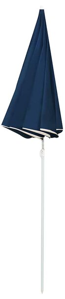 Vrtni suncobran s čeličnim stupom 180 cm plavi - Plava / 180 cm