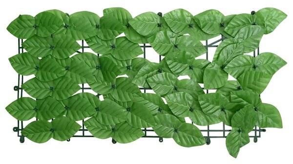 Balkonski zastor sa zelenim lišćem 500 x 100 cm - Zelena / 500 x 100 cm
