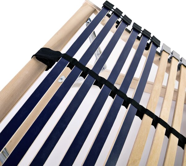 Podnice za krevet 2 kom s 42 letvice i 7 zona 70 x 200 cm - Smeđa / 70 x 200 cm