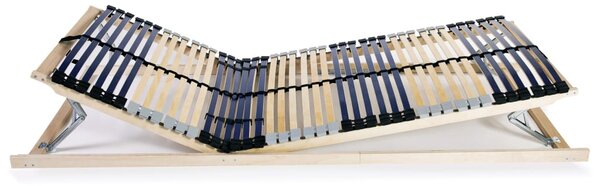 Podnice za krevet 2 kom s 42 letvice i 7 zona 70 x 200 cm - Smeđa / 70 x 200 cm