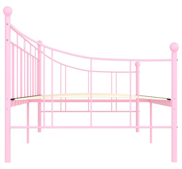Okvir za dnevni ležaj ružičasti metalni 90 x 200 cm - Ružičasti / 90 x 200 cm