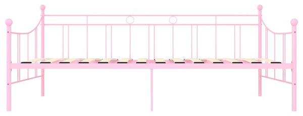 Okvir za dnevni ležaj ružičasti metalni 90 x 200 cm - Ružičasti / 90 x 200 cm