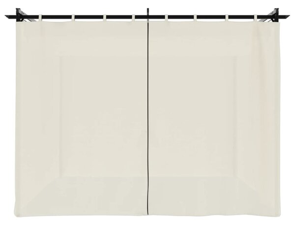 Sjenica sa zavjesama 3 x 3 m krem čelična - Krema / 3 x 3 m